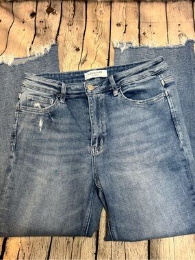 Lovervet by Vervet Women's Ankle Jeans in Light Blue Size 30